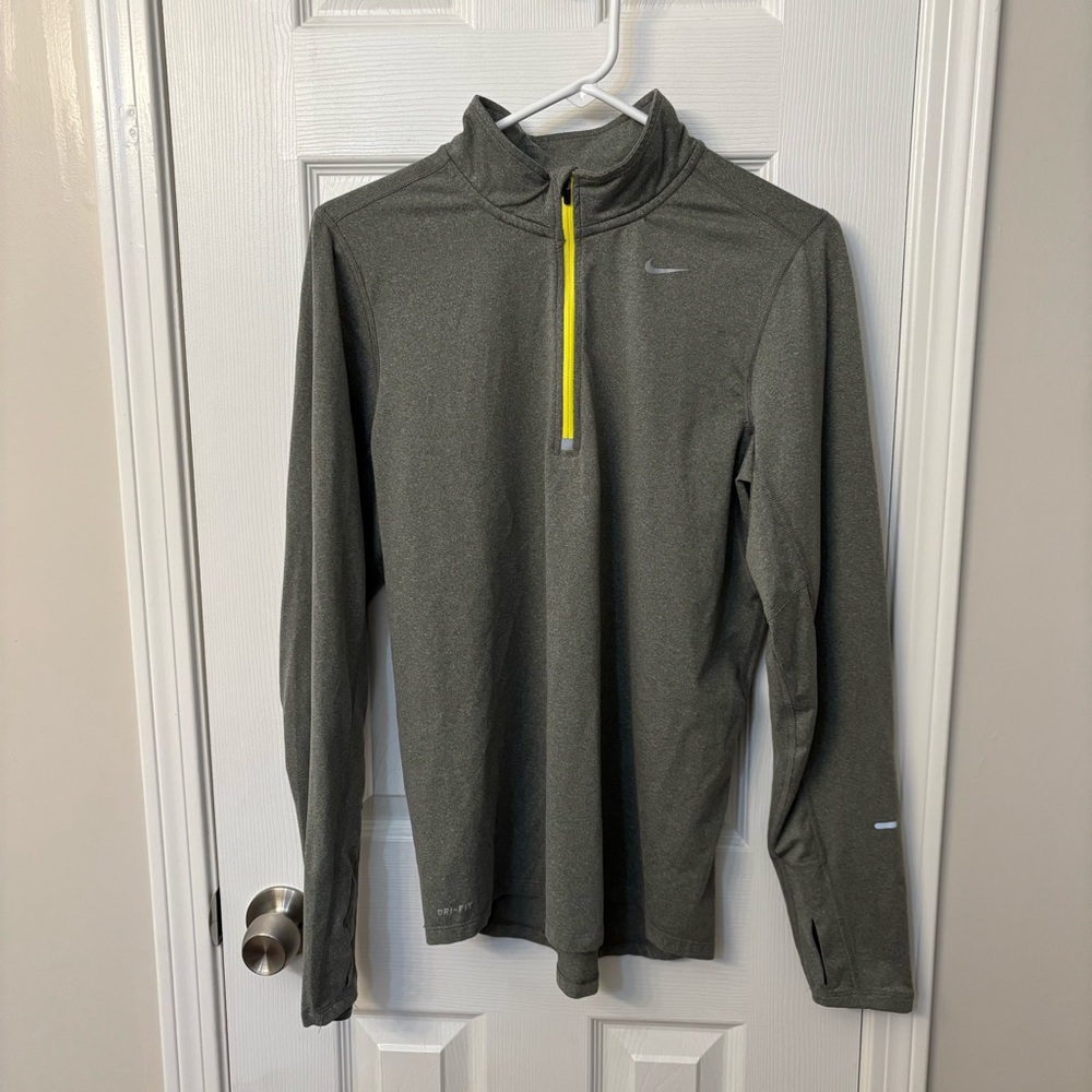 Men’s Nike Gray Quarter Zip Running Jacket